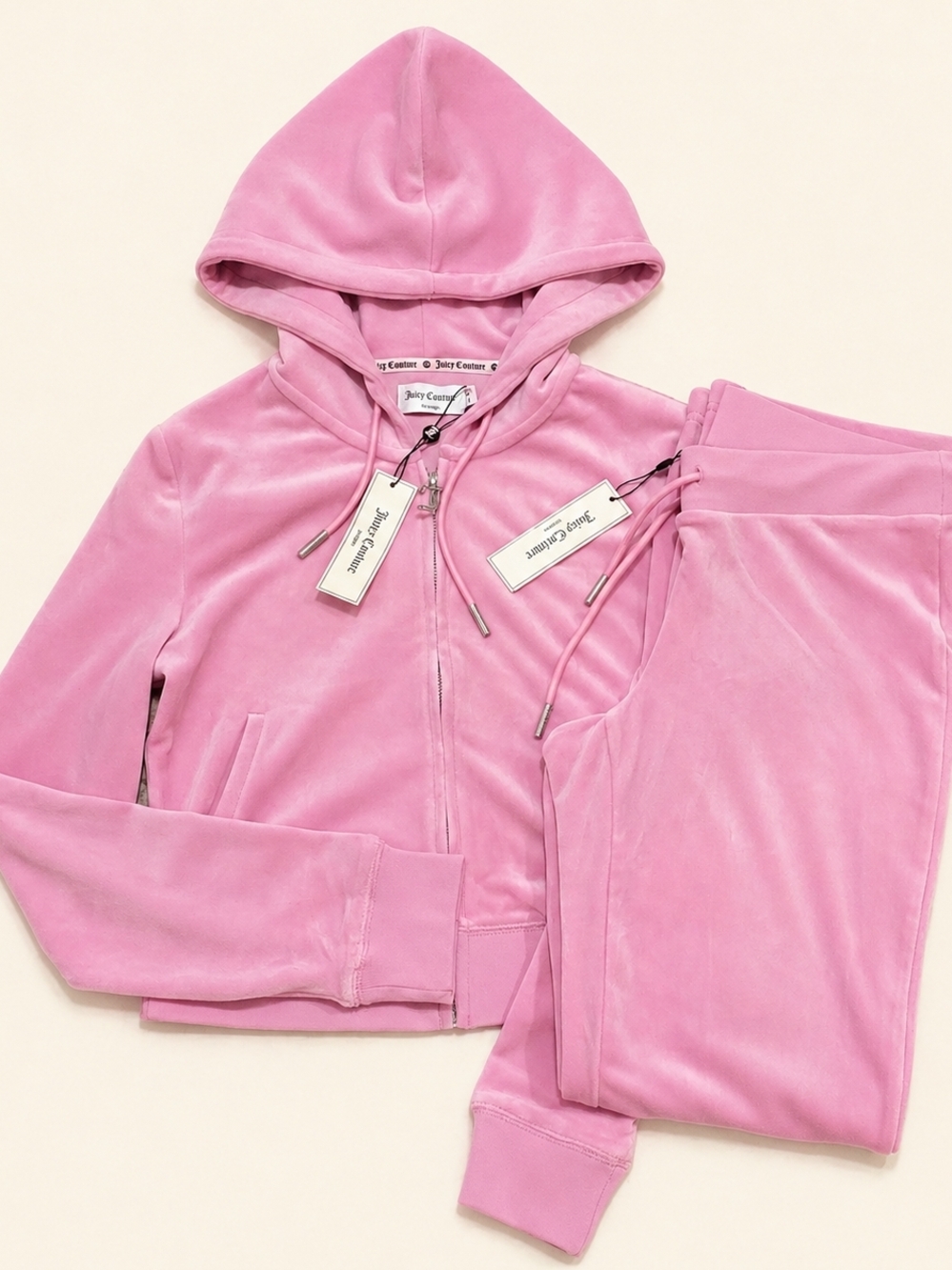 Juicy Couture Fanciful OG Bling Luxe Velour Hoodie & Pants Set - S - Picture 2 of 6